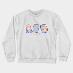 Funny Meal Sticker Crewneck Sweatshirt